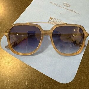 Barton Perreira Titanium Aviator Sunglasses